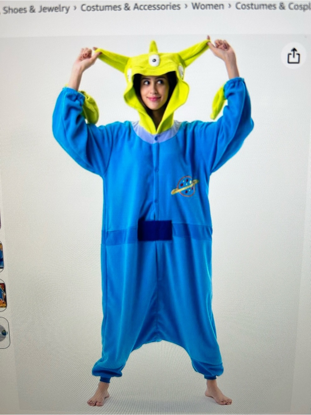 Unisex Adult Onesie. For costume or sleepwear. L New
